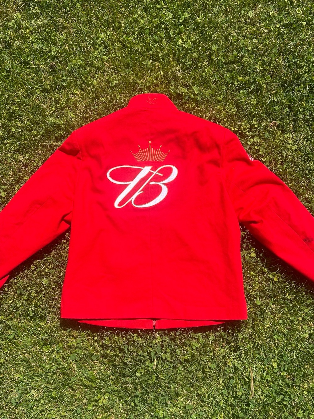 Budweiser Red Racing Patch Bomber Jacket - Picture 5 of 5